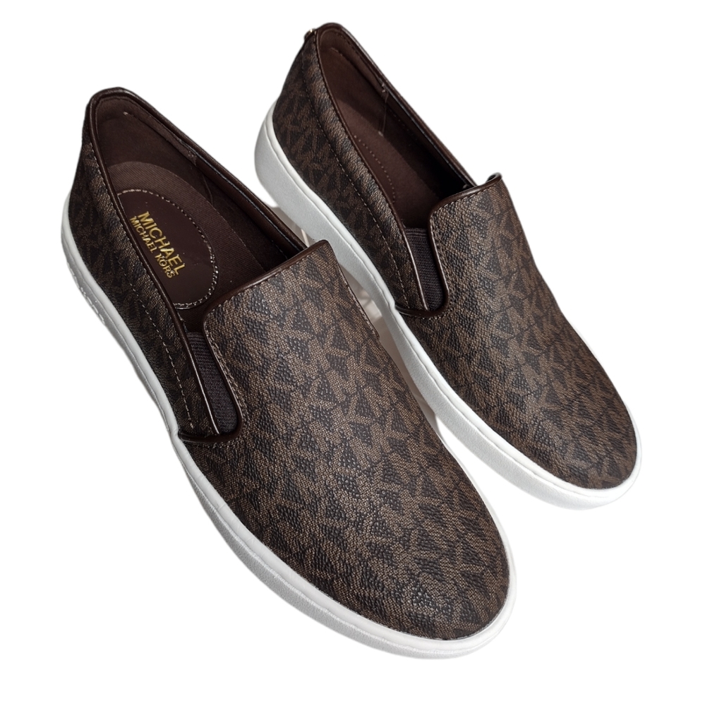Michael Kors Women's Keaton Slip-On Signature Logo Sneakers